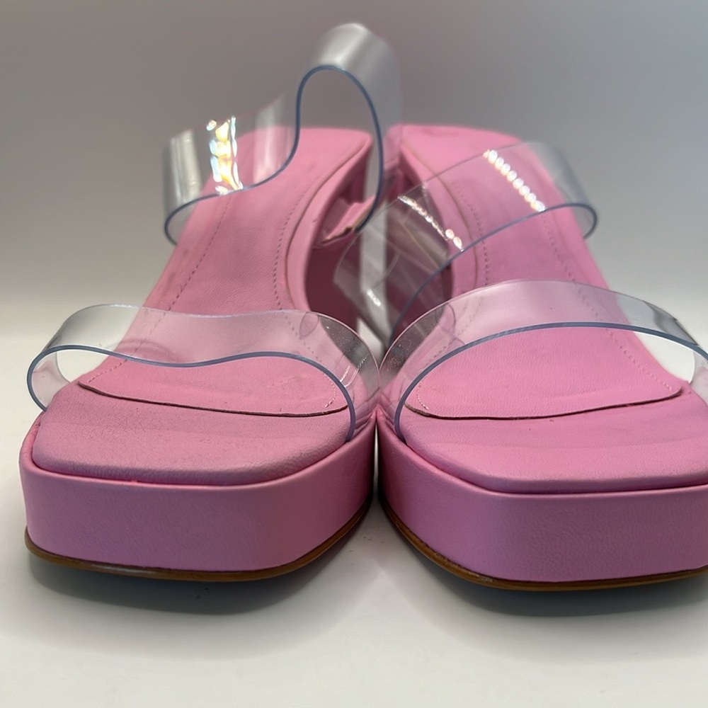 Schutz Ariella Heel Transparente Platina 7.5